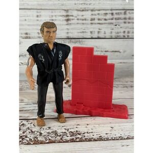 Vintage 1986 Karate Kid John Kreese Remco 100% Complete With Breakaway Wall